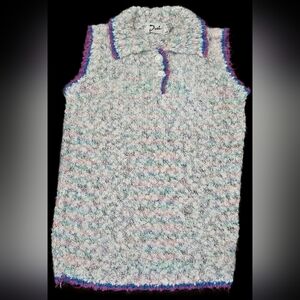 Vintage Duet Soft & Textured Knit Multi-color: Retro Indie Playful Casual